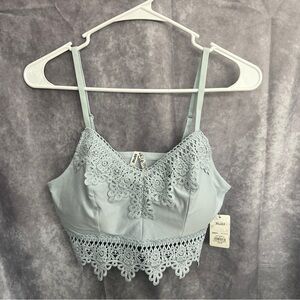 Baby blue lace MUDD bralette